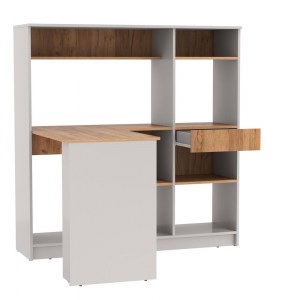 Прайм 89.11 Стол письменный угловой с ящиком Левый (Олмеко)